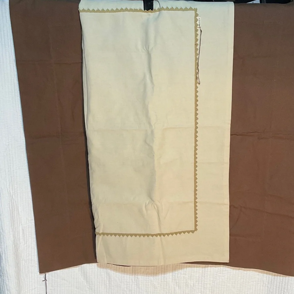 Arhaus Tan European Pillow Covers pair/set Huge!